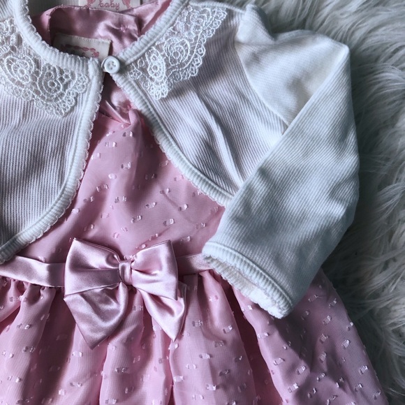 ✨HOST PICK✨Adorable Pink Formal Dress + Sweater - Picture 2 of 11